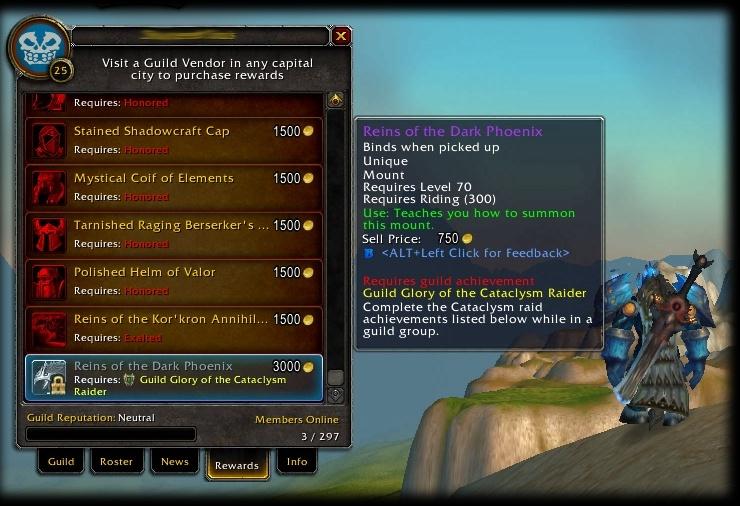 Guild Talents and Achievements in Cataclysm