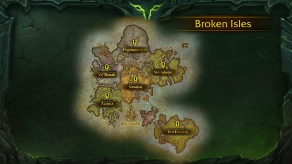 WoW Legion Map